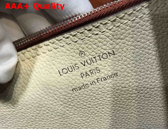 Louis Vuitton Carmel Hobo Bag in Creme Beige Mahina Perforated Calf Leather M53188 Replica